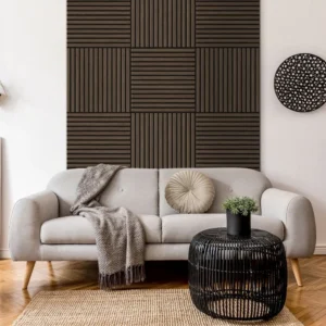 Liberty Elevation Acoustic Wall Panelling 600 x 600mm Walnut