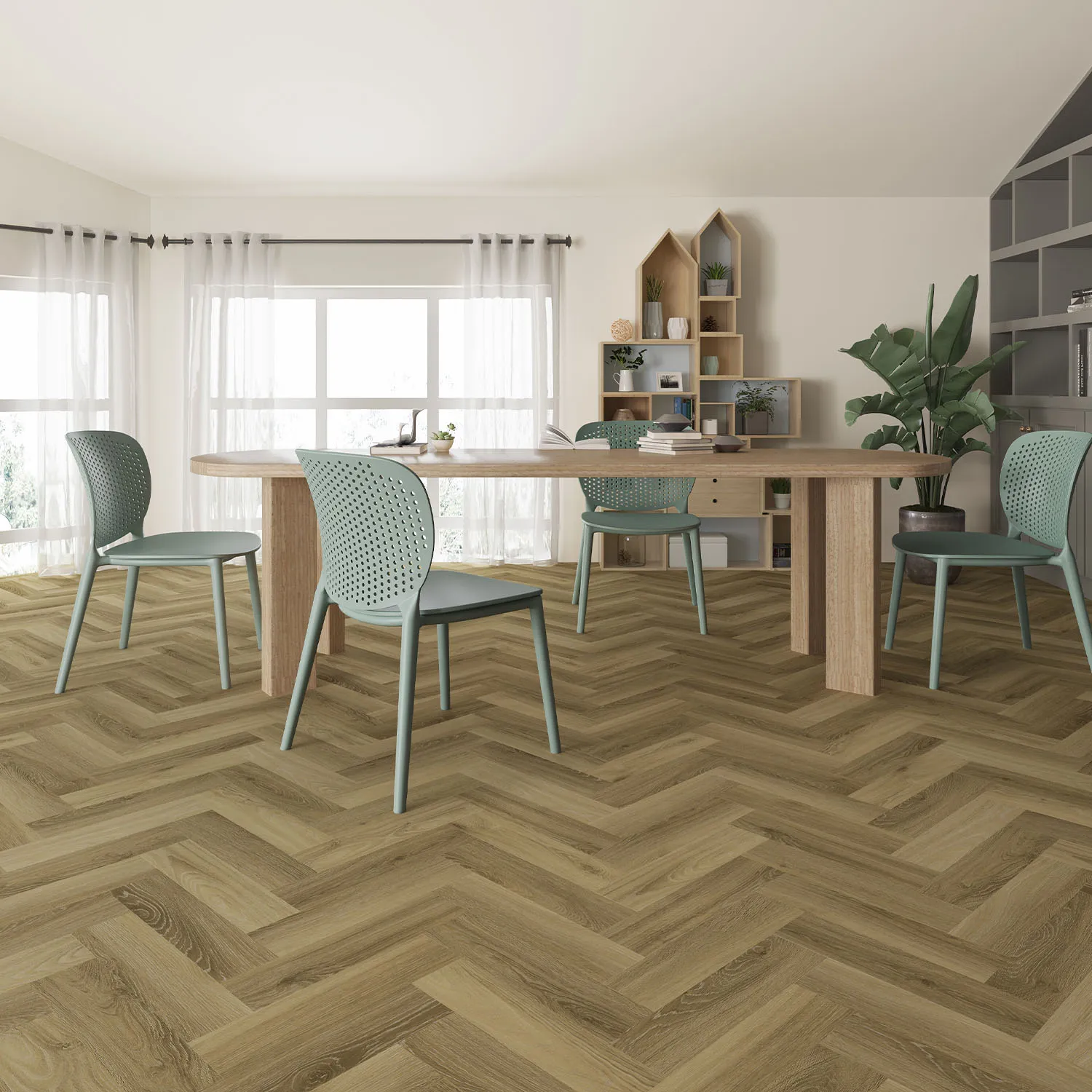 Guardian Clever Click Premium SPC 5.5mm Witchita Beech Herringbone