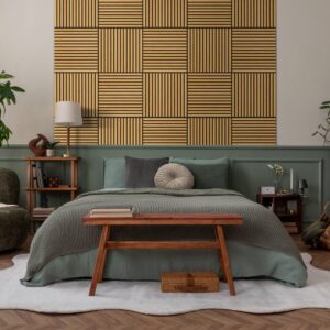 Liberty Elevation Acoustic Wall Panelling 600 x 600mm Golden Oak