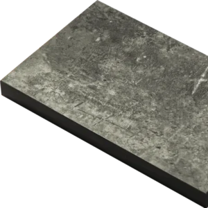 Mariz Dark Concrete 3050 x 640 x 12mm Worktop w/ 1.5 Designer Bowl Stainless Steel Undermount Sink 10mm Radius RHB