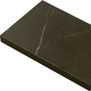 Mariz Vena Black 3050 x 640 x 12mm Worktop w/ 1.5 Designer Bowl Stainless Steel Undermount Sink 10mm Radius RHB