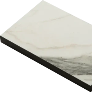 Mariz Vena White 3050 x 640 x 12mm Worktop w/ 1.5 Designer Bowl Stainless Steel Undermount Sink 10mm Radius RHB