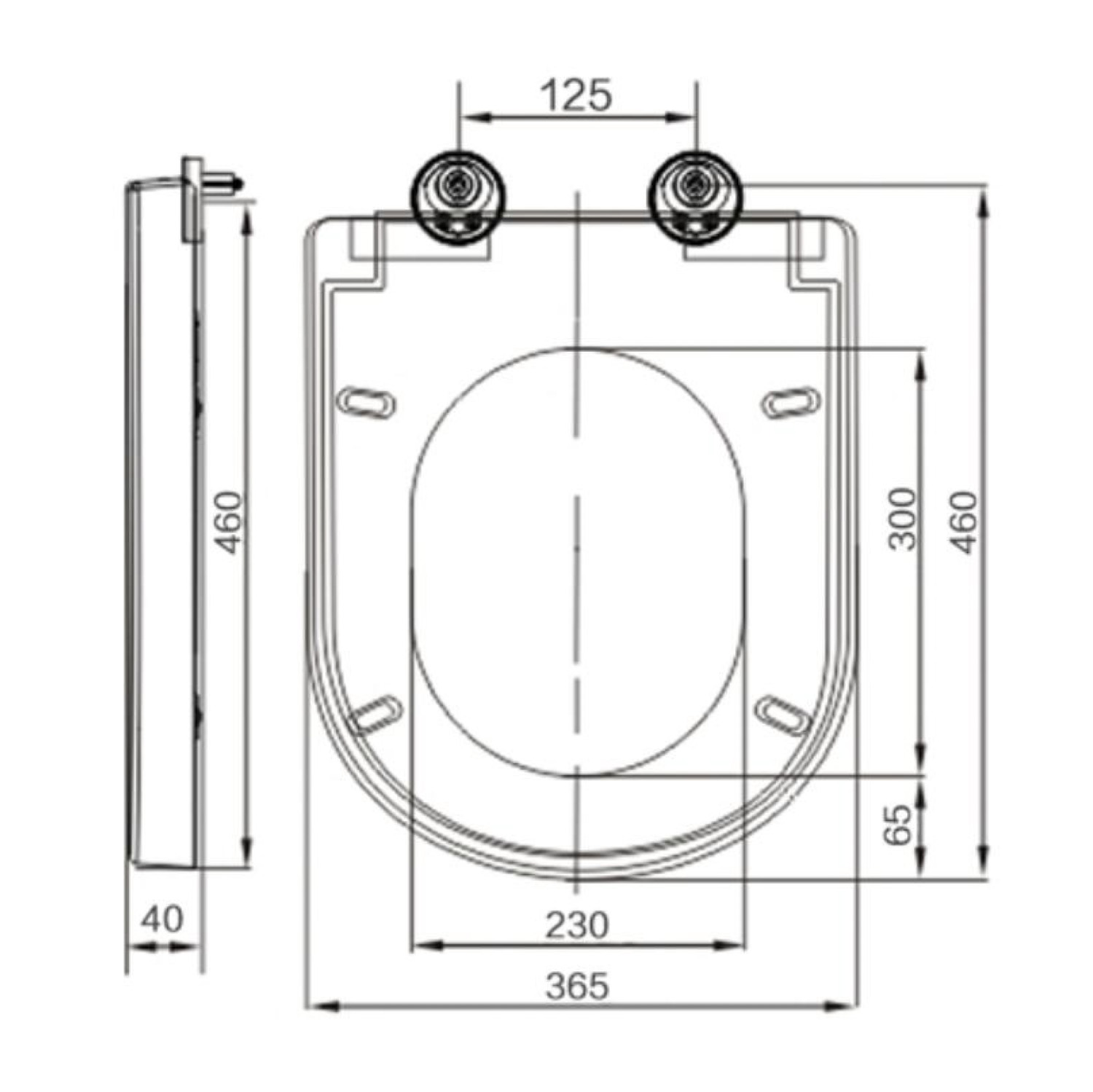Scudo Deia Rimless Comfort Height BTW Pan and Seat - White - Image 5