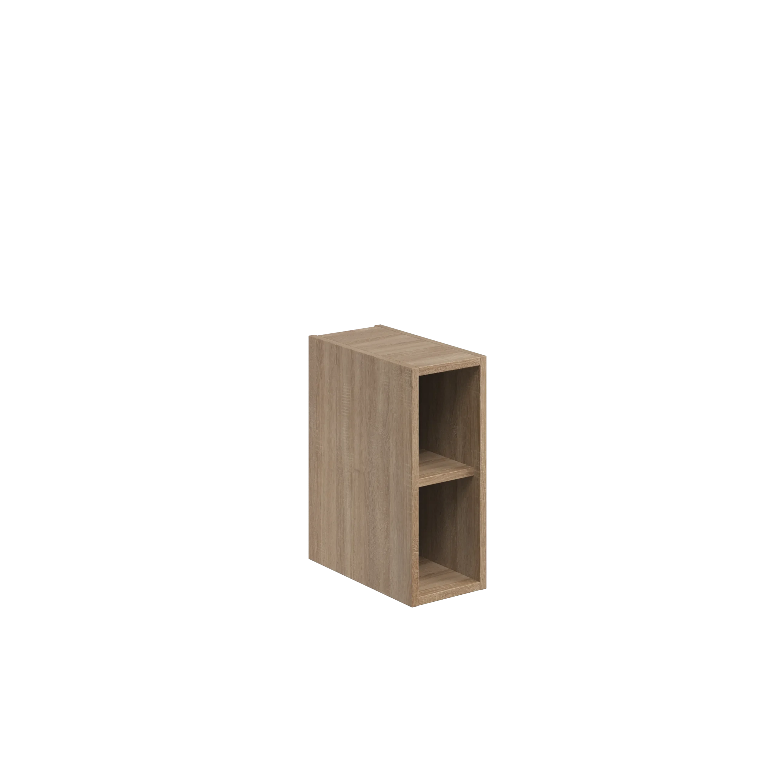 Scudo Alfie 800mm Fluted Vanity Unit Kit With Worktop, Side Unit, Sit On Basin - Sonoma Oak - Image 5