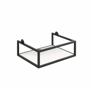 Scudo Ambience 600mm x 480mm x 200mm Frame with Dual Colour Shelf  - Black