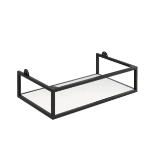 Scudo Ambience 800mm x 480mm x 200mm Frame with Dual Colour Shelf  - Black