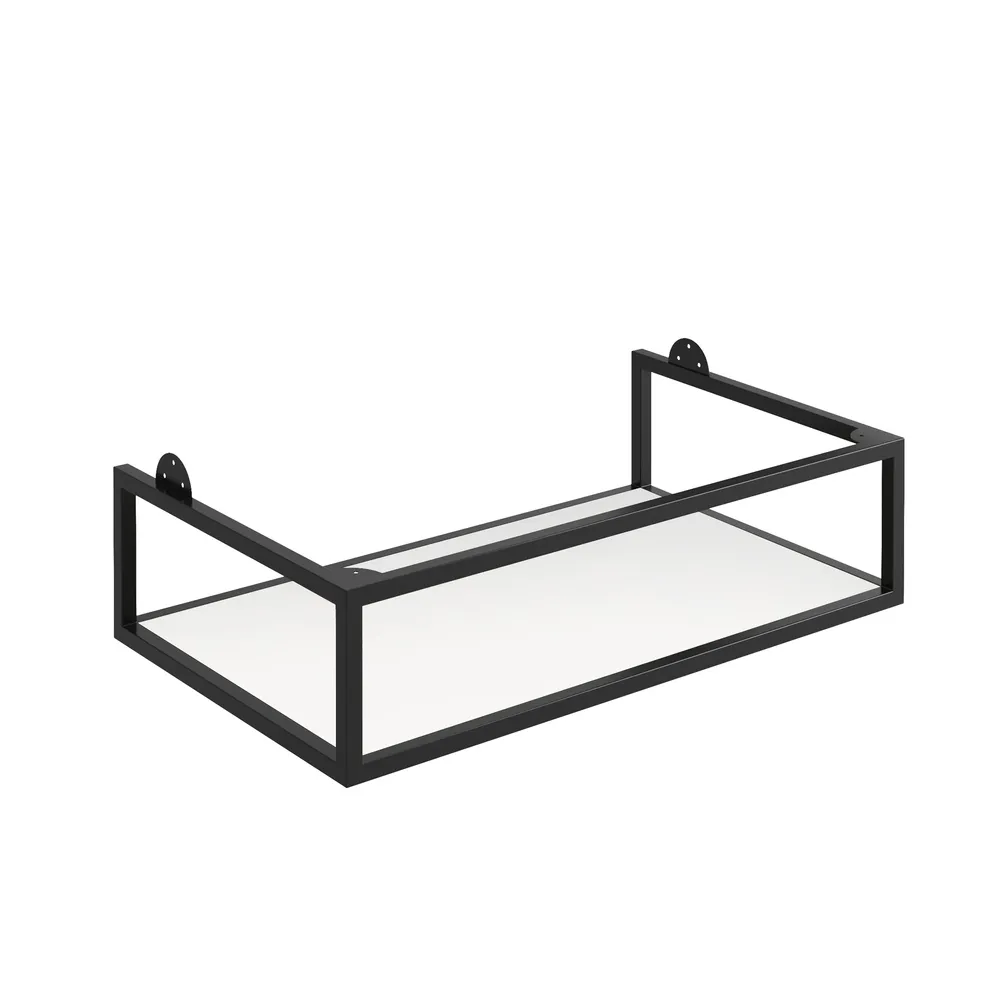 Scudo Ambience 800mm x 480mm x 200mm Frame with Dual Colour Shelf - Black