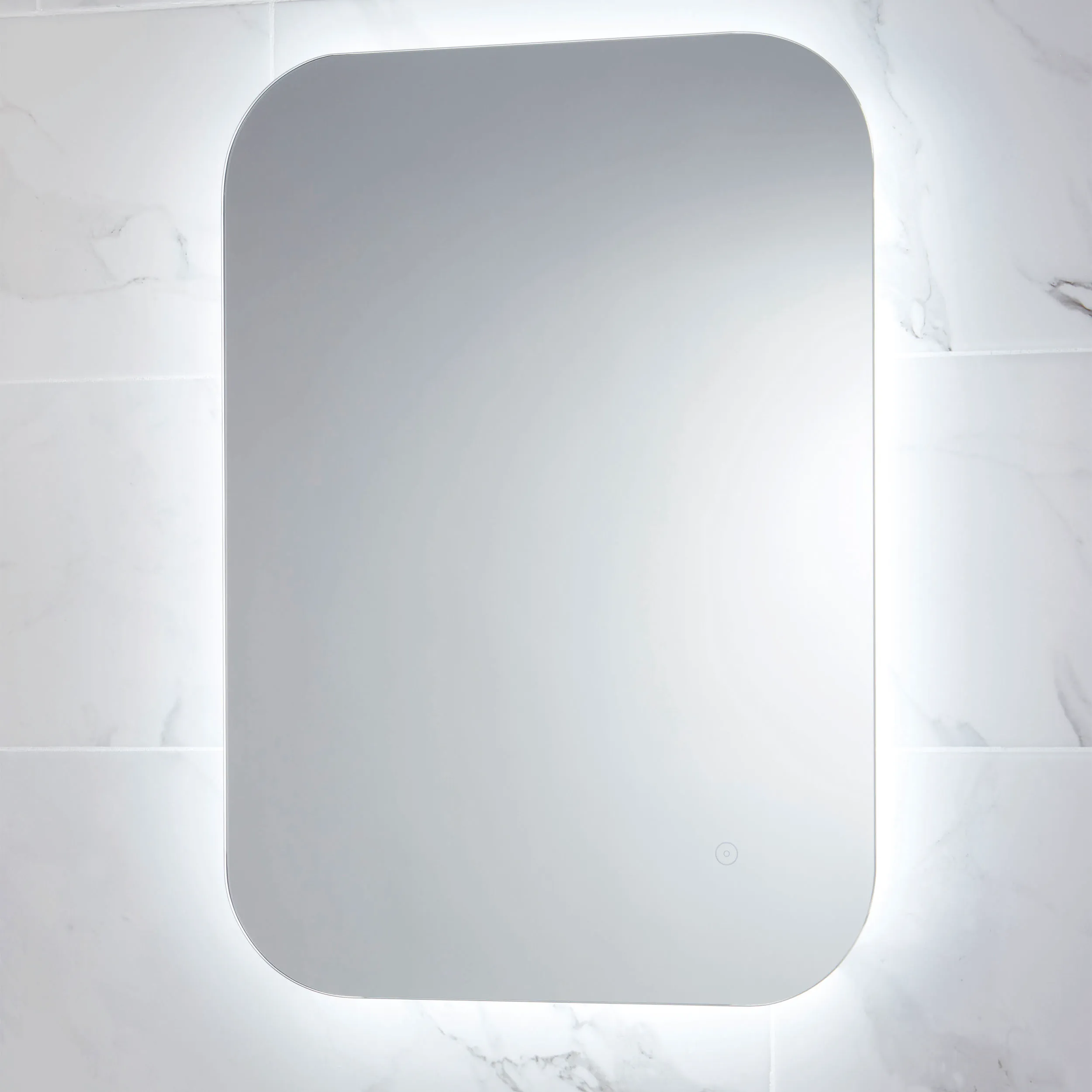 Scudo Aura 800mm x 600mm LED Mirror w/ Demister Pad - Image 2