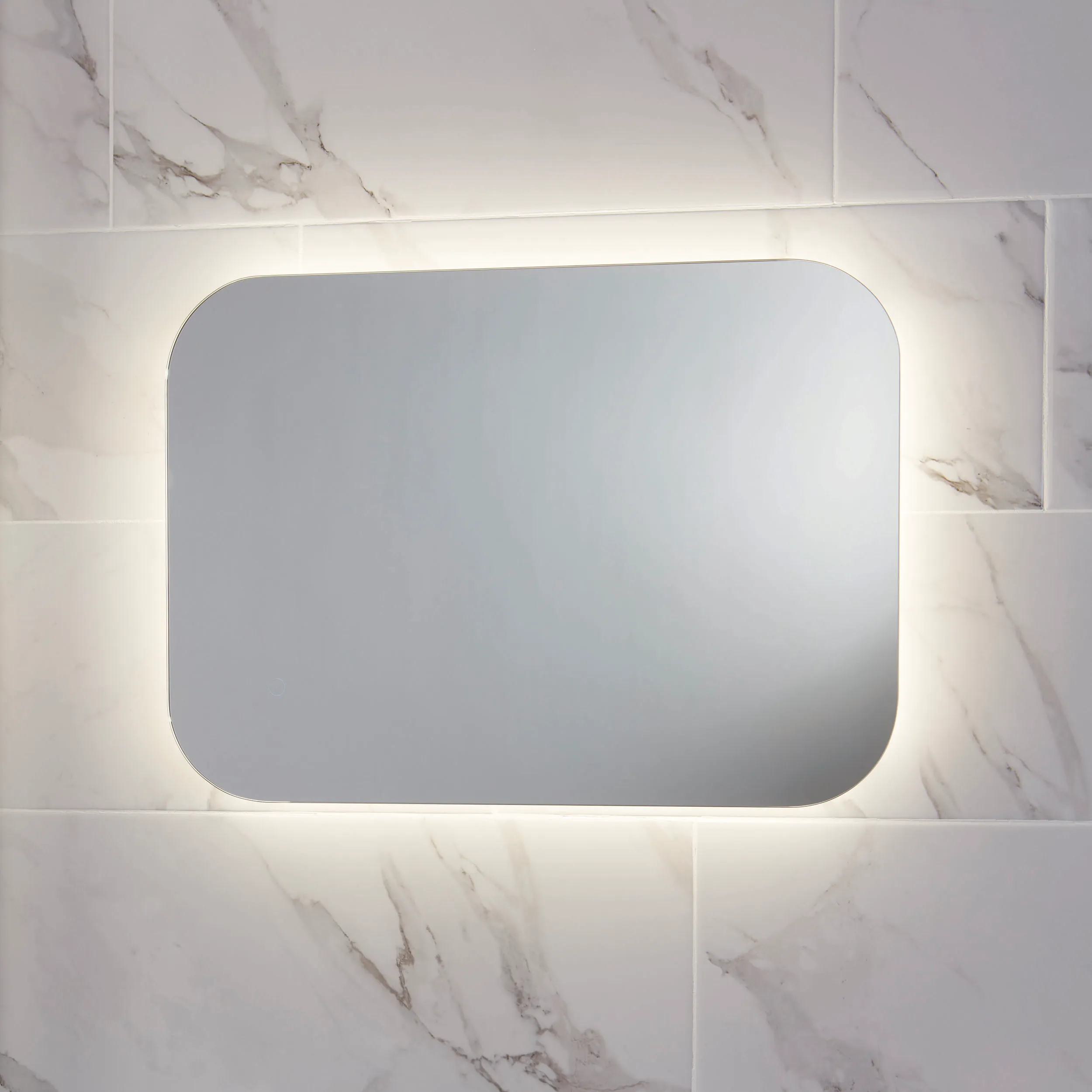 Scudo Aura 800mm x 600mm LED Mirror w/ Demister Pad
