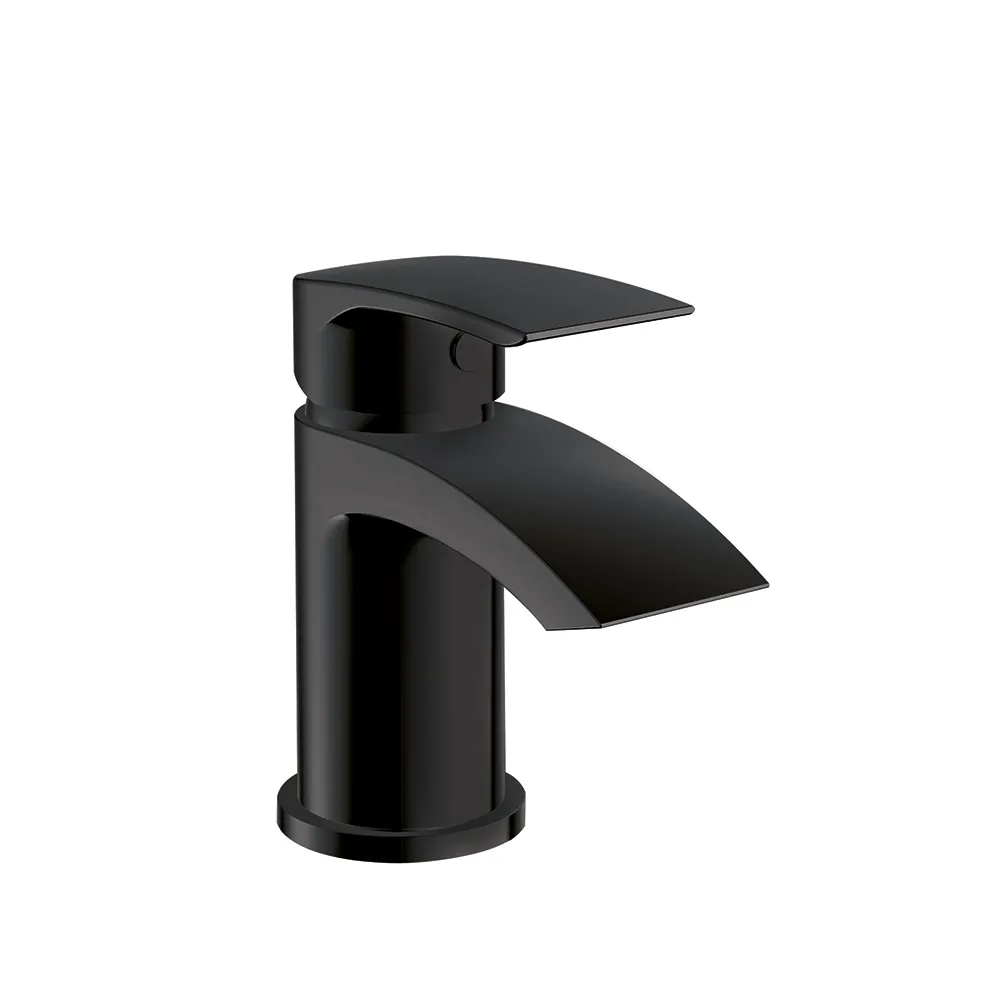Scudo Belini Deck Mounted 1 Handle Basin Mixer w/ Waste - Matte Black