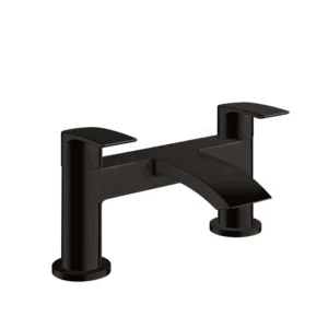 Scudo Belini 2 Tap Hole Deck Mounted Bath Filler - Matte Black