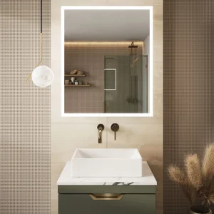 Scudo Prospr Single Door 500mm x 700mm Mirror Cabinet w/ Bluetooth