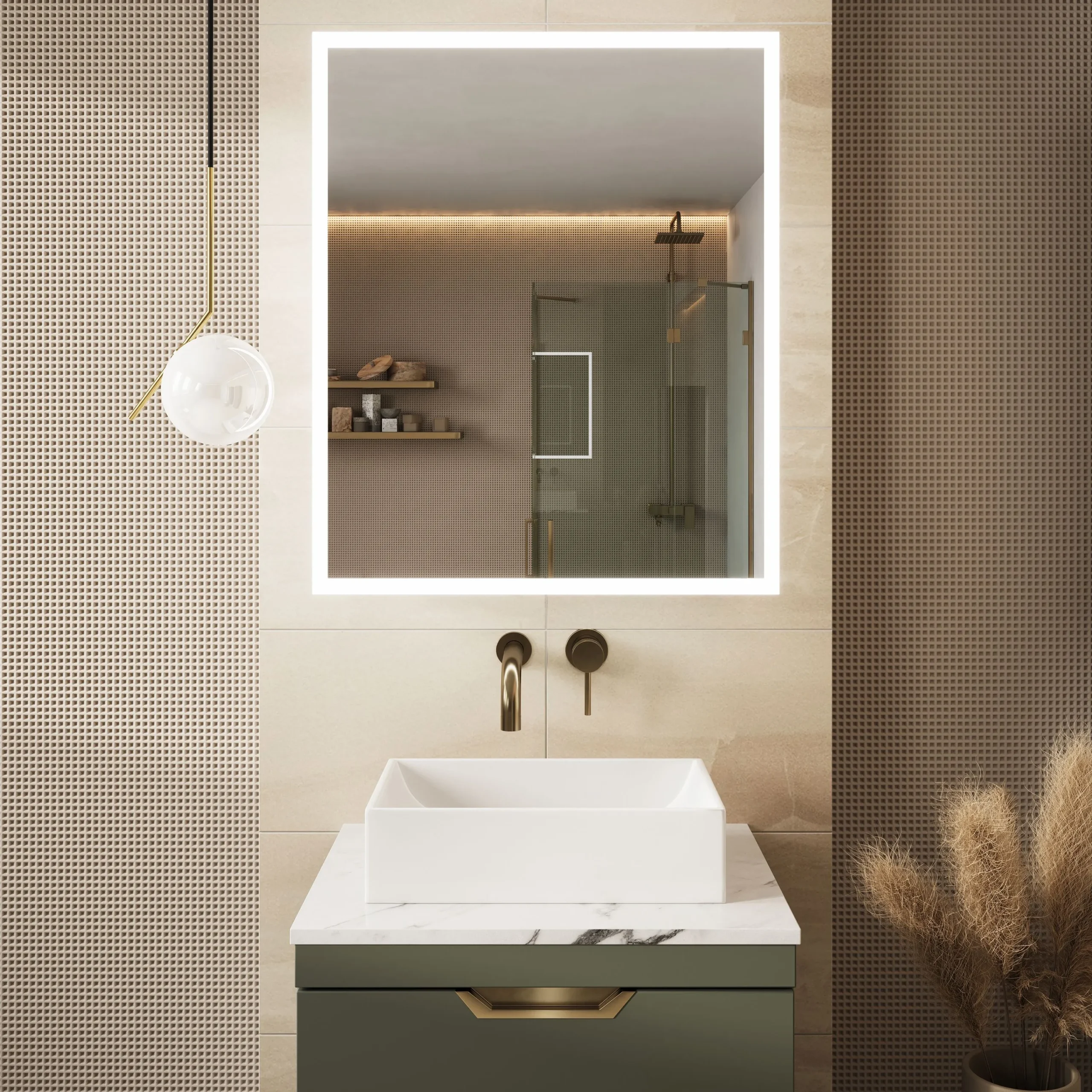 Scudo Prospr Single Door 500mm x 700mm Mirror Cabinet w/ Bluetooth