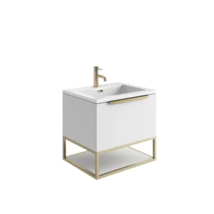 Scudo Chevron 400mm Handle - Brushed Brass