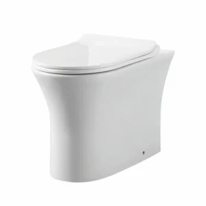 Scudo Deia Rimless Comfort Height BTW Pan and Seat - White