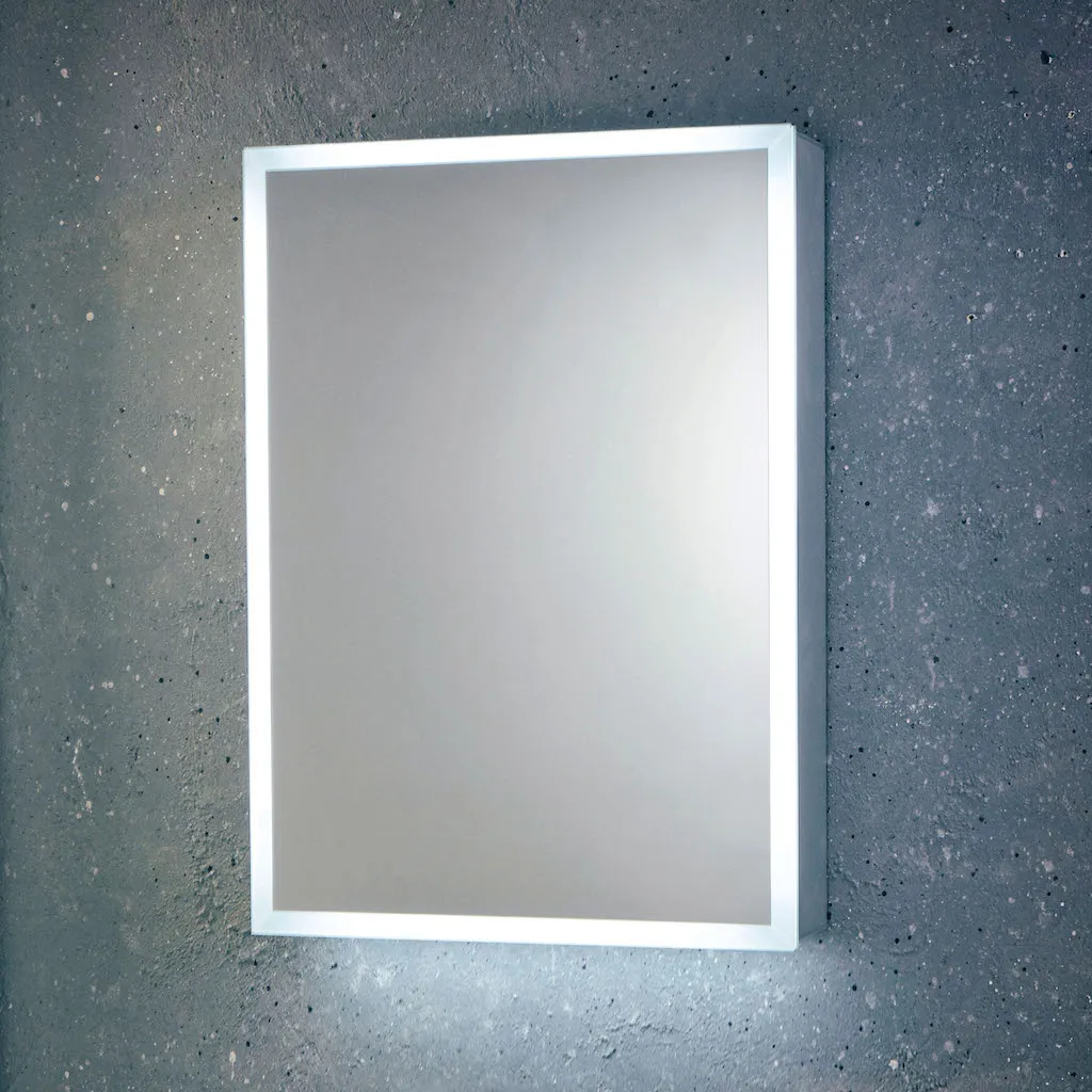 Scudo Mia 600mm x 700mm LED Mirror Cabinet w/ Demister Pad & Shaver Socket - Image 2