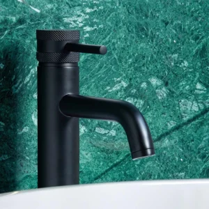 Scudo Core Tall Mono Basin Mixer - Black