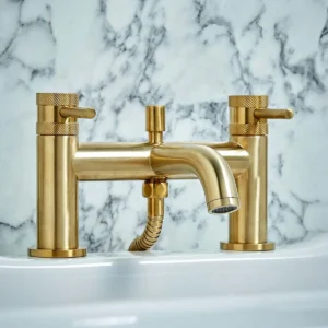 Scudo Core Bath Shower Mixer - Brushed Brass