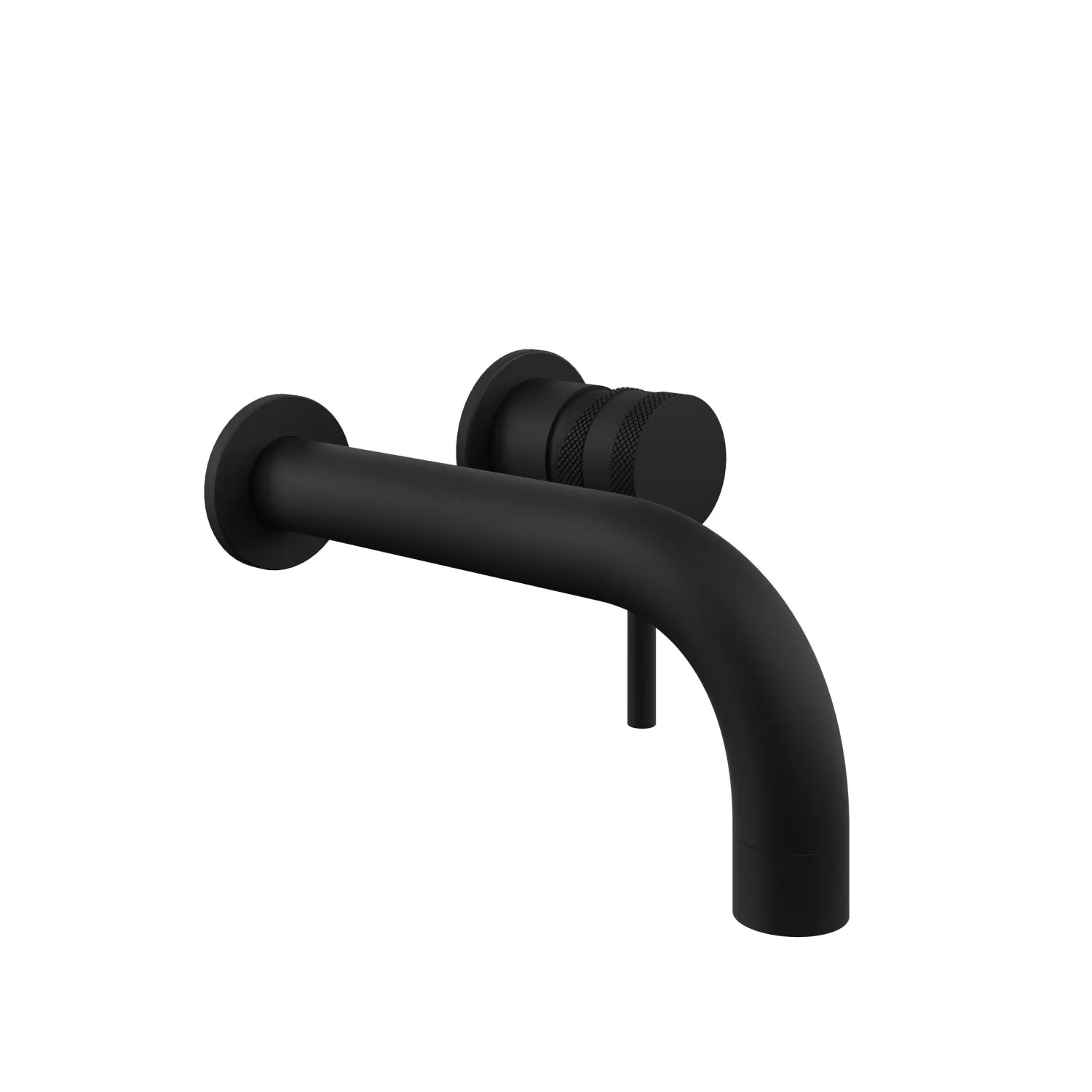 Scudo Core Wall Mounted Basin Tap - Black