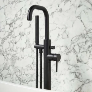 Scudo Core Freestanding Bath Shower Mixer - Black