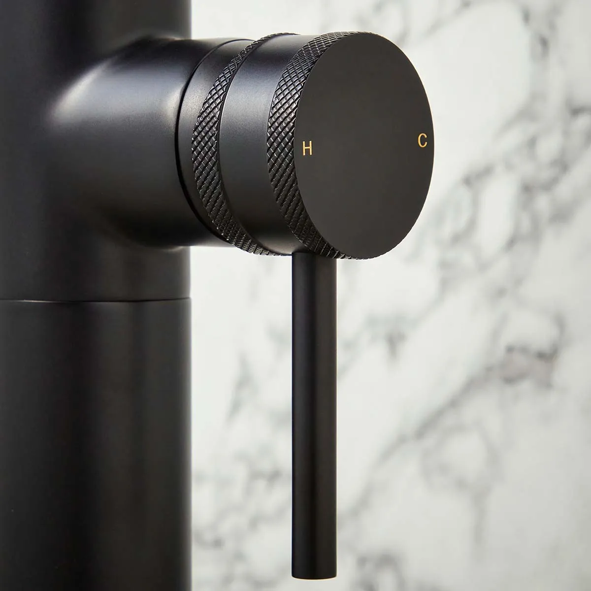 Scudo Core Freestanding Bath Shower Mixer - Black - Image 3