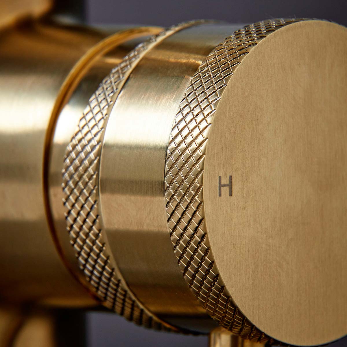 Scudo Core Freestanding Bath Shower Mixer - Brushed Brass - Image 4