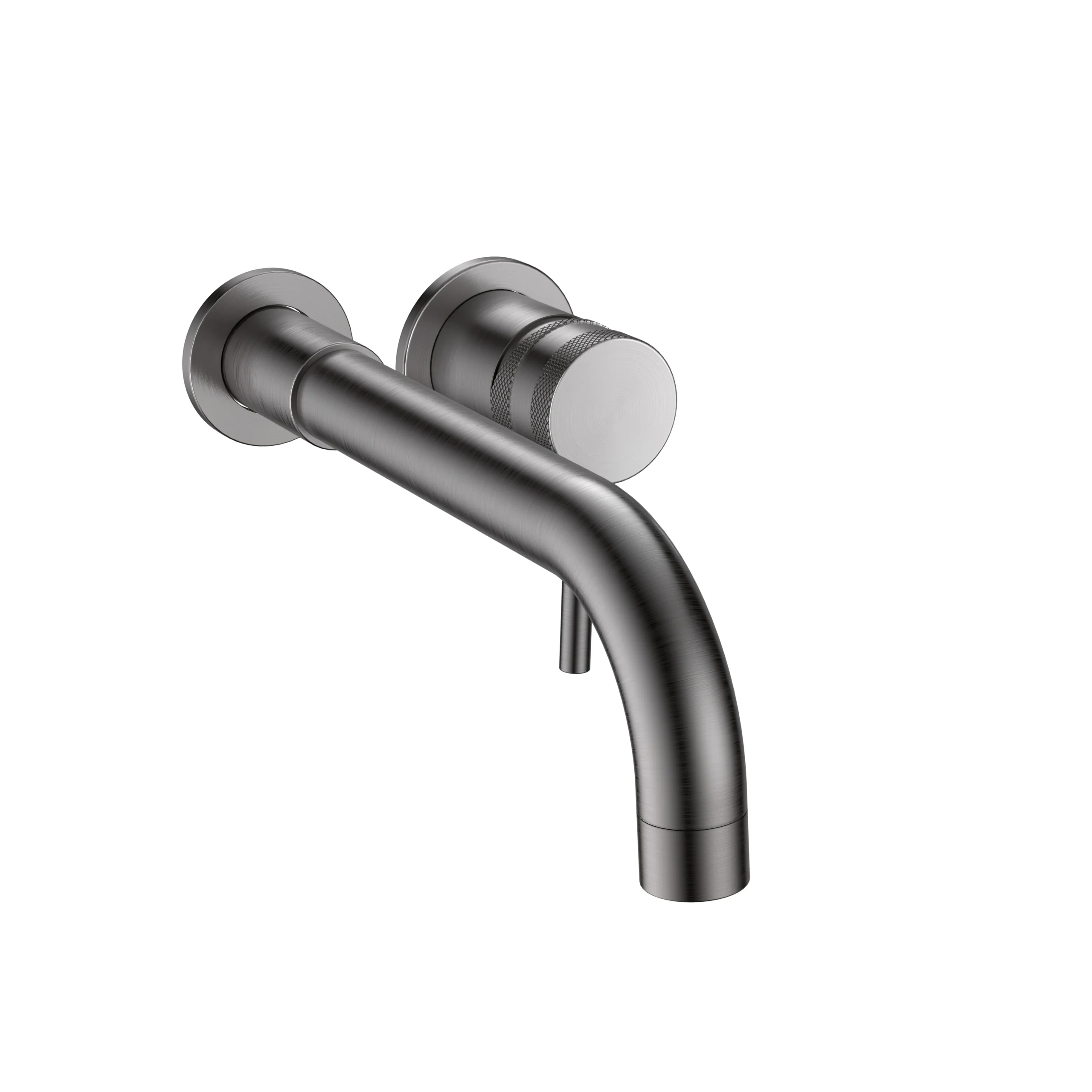 Scudo Core Wall Mounted Basin Tap - Gunmetal