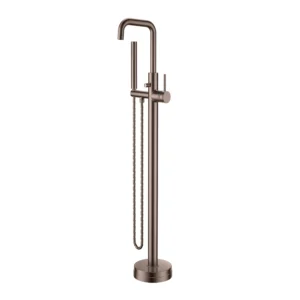 Scudo Core Freestanding Bath Shower Mixer - Brushed Bronze