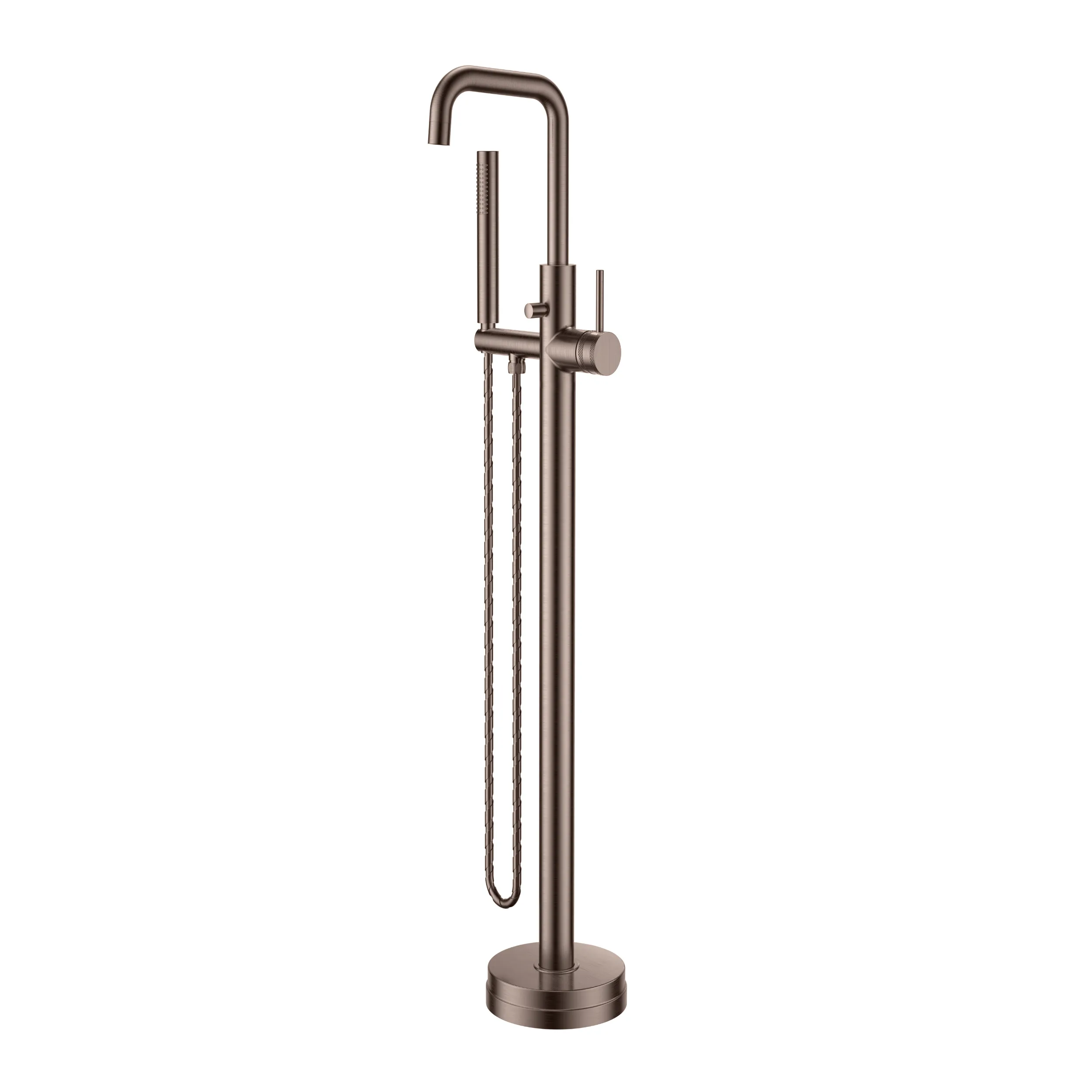 Scudo Core Freestanding Bath Shower Mixer - Brushed Bronze