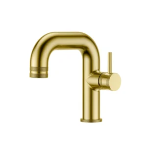 Scudo Core Side Lever Basin Mono - Brushed Brass