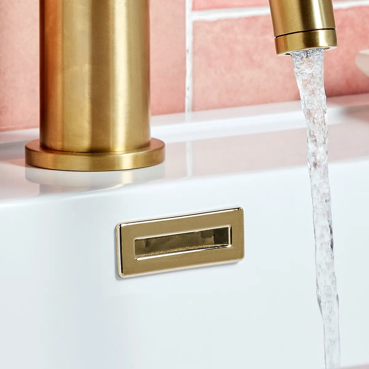 Scudo Chevron Rectangle Overflow Insert - Brass - Image 3