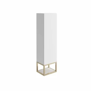 Scudo Ambience 300mm x 250mm x 200mm Tall Boy Frame with Dual Colour Shelf  - Brushed Brass