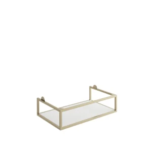Scudo Ambience 800mm x 480mm x 200mm Frame with Dual Colour Shelf  - Brushed Brass