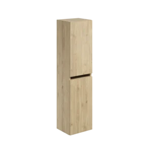Scudo Aubrey 300mm x 1200mm x 265mm Wall Mounted Tall Boy Unit - Davos Oak