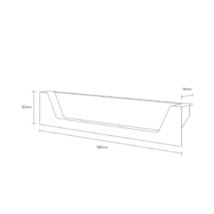 Scudo Aubrey Handle Pair - Gunmetal