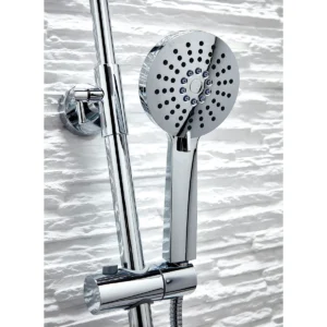 Scudo Serena Round Rigid Riser Shower Set - Chrome