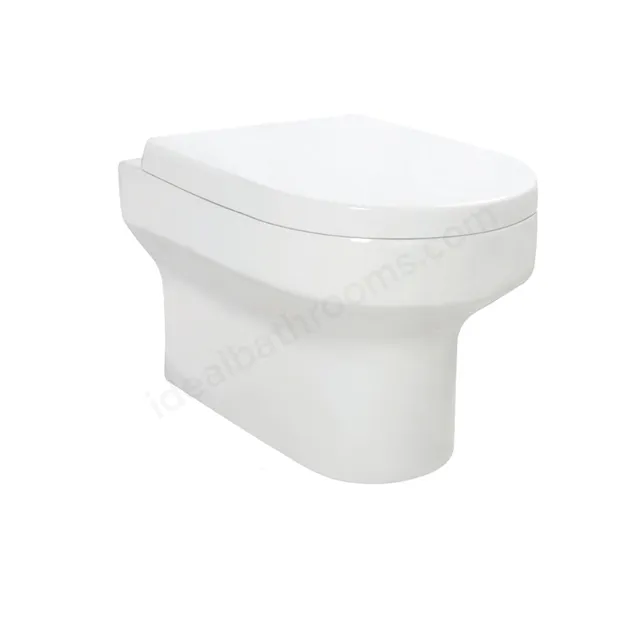 Scudo Spa Wall Hung Pan and Seat - White