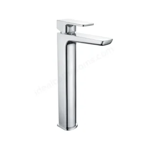 Scudo Muro Deck Mounted 1 Handle High Riser Basin Mixer - Chrome
