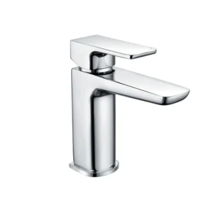 Scudo Muro Deck Mounted 1 Handle Mini Basin Mixer w/ Waste - Chrome