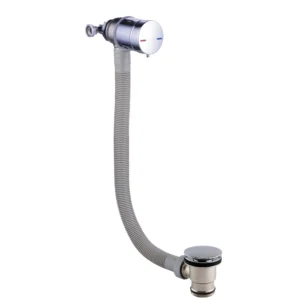 Scudo Bath Filler and Overflow - Chrome