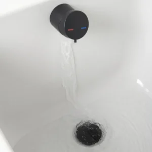 Scudo Bath Filler and Overflow - Black