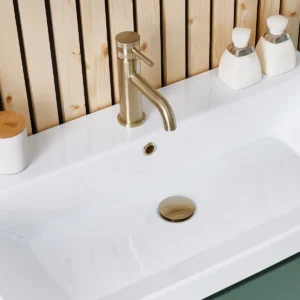 Universal Universal Basin Waste - Brushed Brass