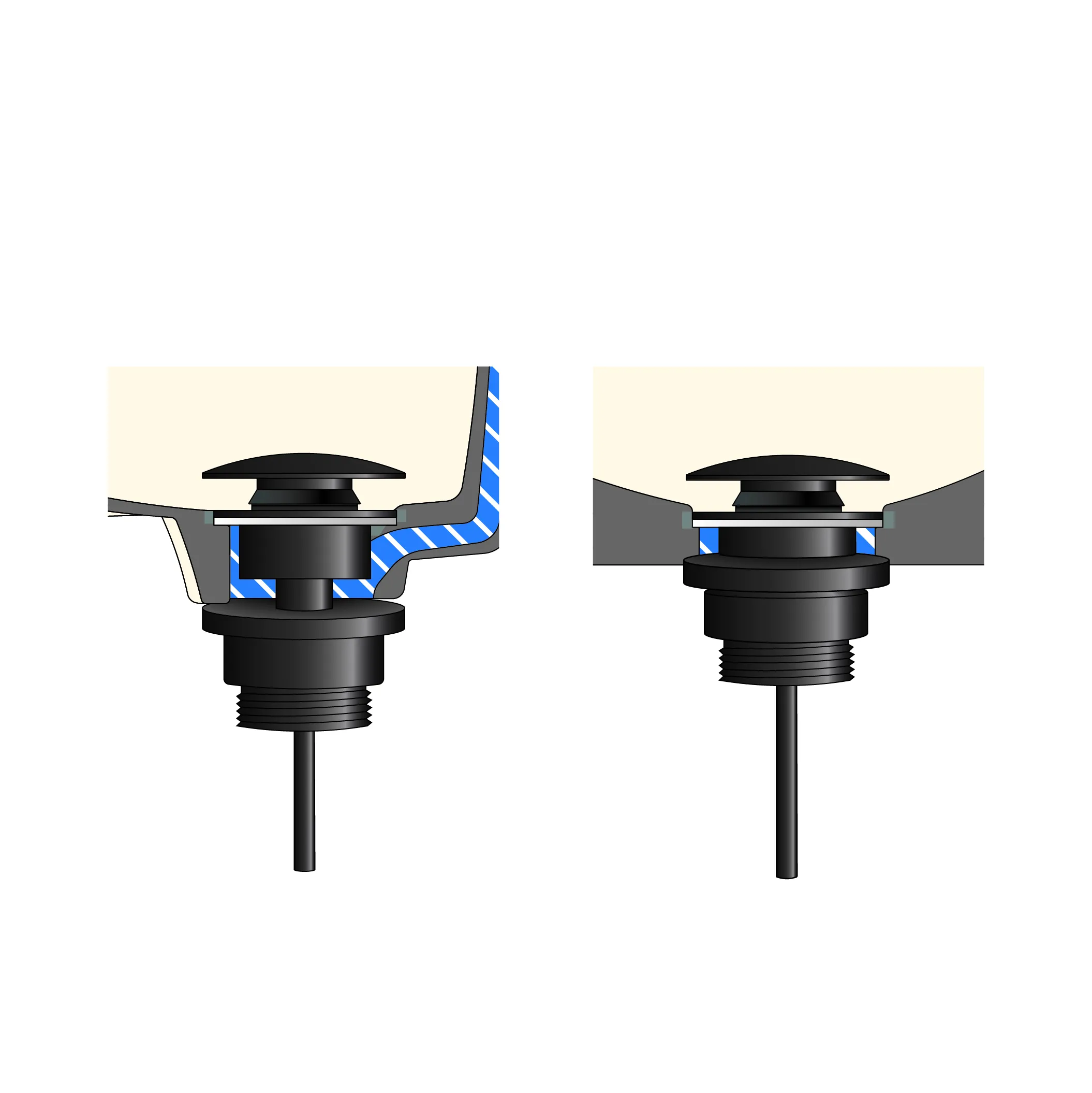 Universal Universal Basin Waste - Black - Image 3