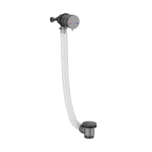 Scudo Bath Filler and Overflow - Gunmetal