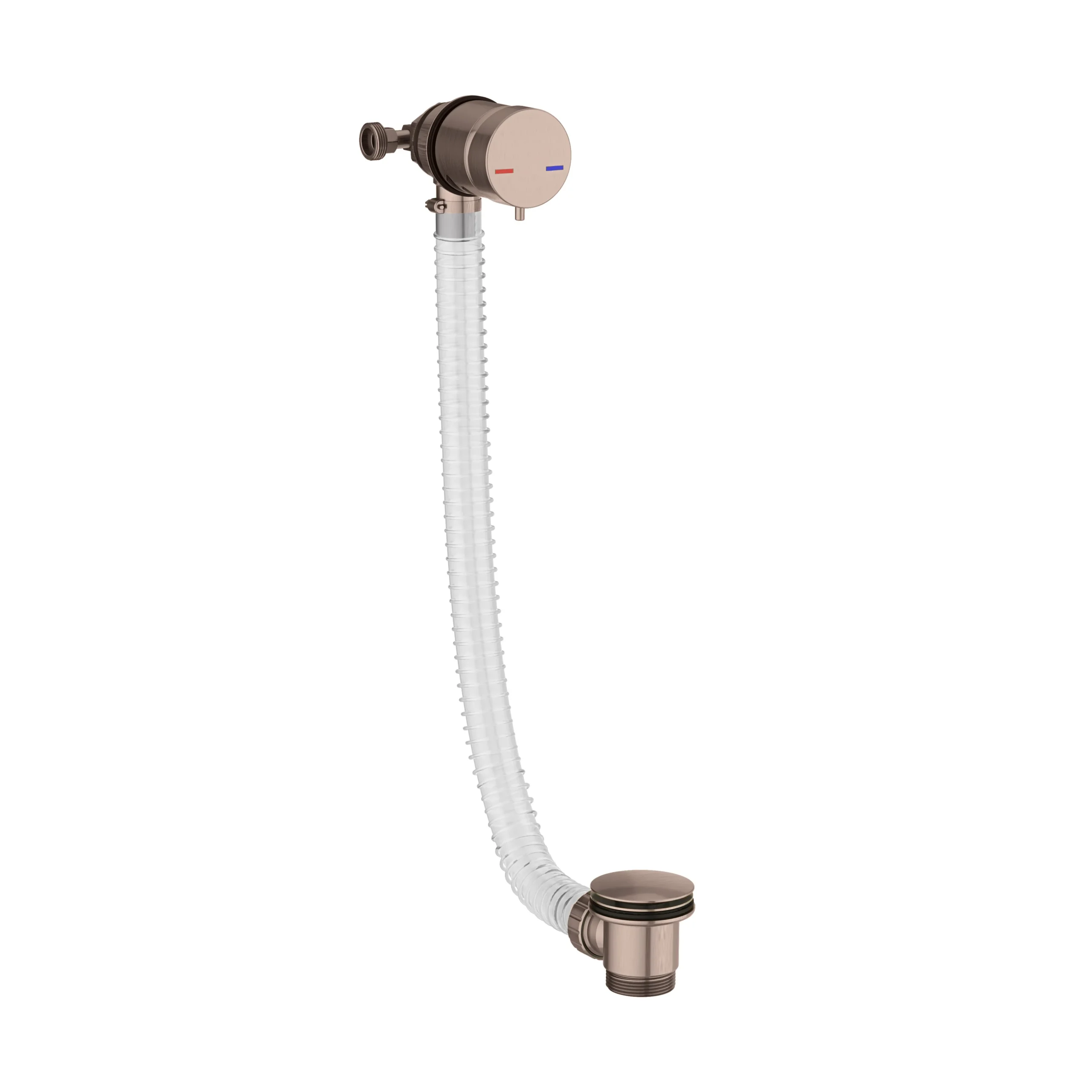 Scudo Bath Filler and Overflow - Bronze