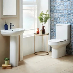 Scudo Spa Rimless Close Coupled Open Back Complete WC - White