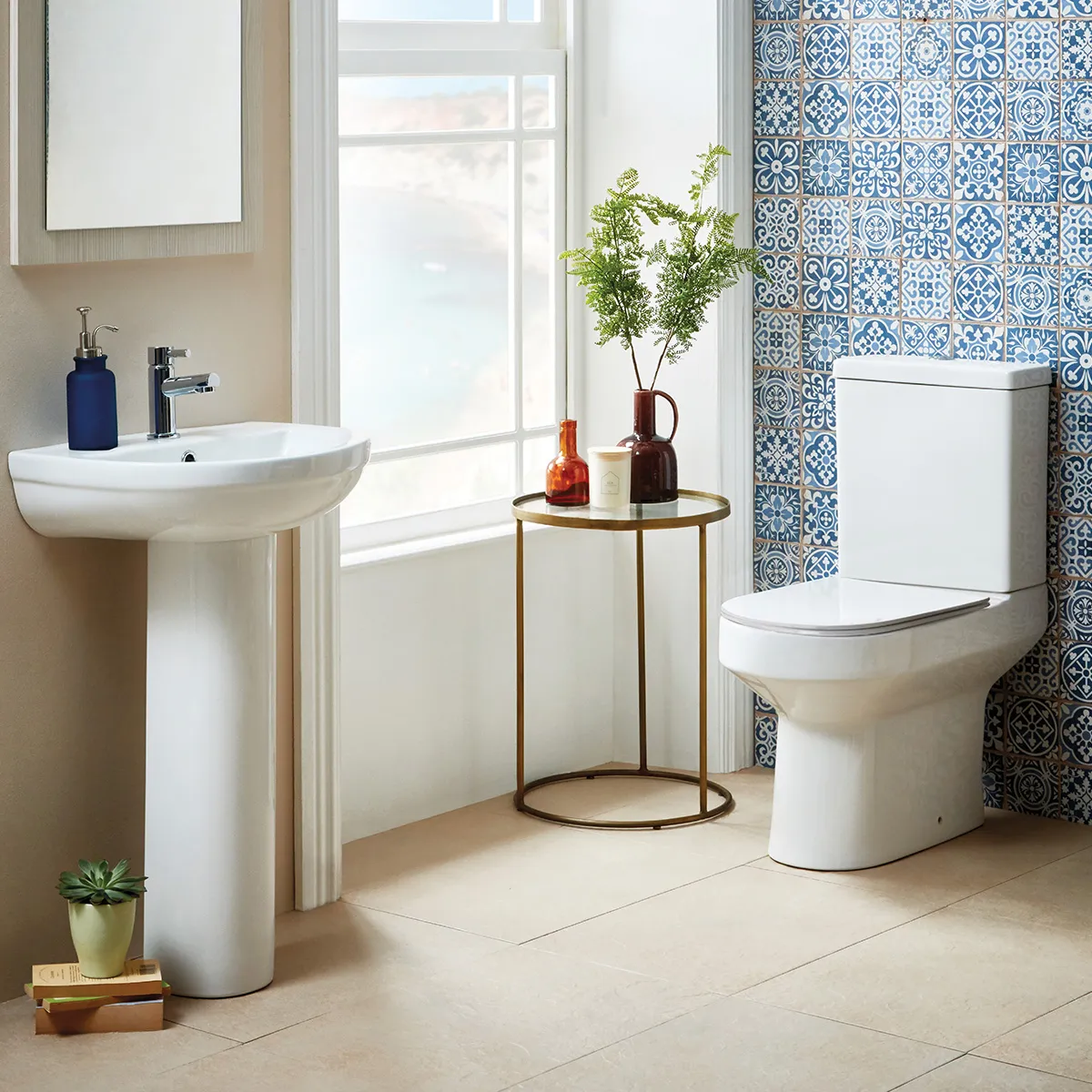 Scudo Spa Rimless Close Coupled Open Back Complete WC - White - Image 2