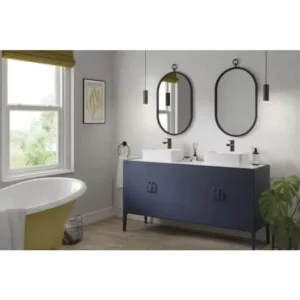 Showerwall Acrylic 2400 x 896 Deco Tile White And Grey SCA43