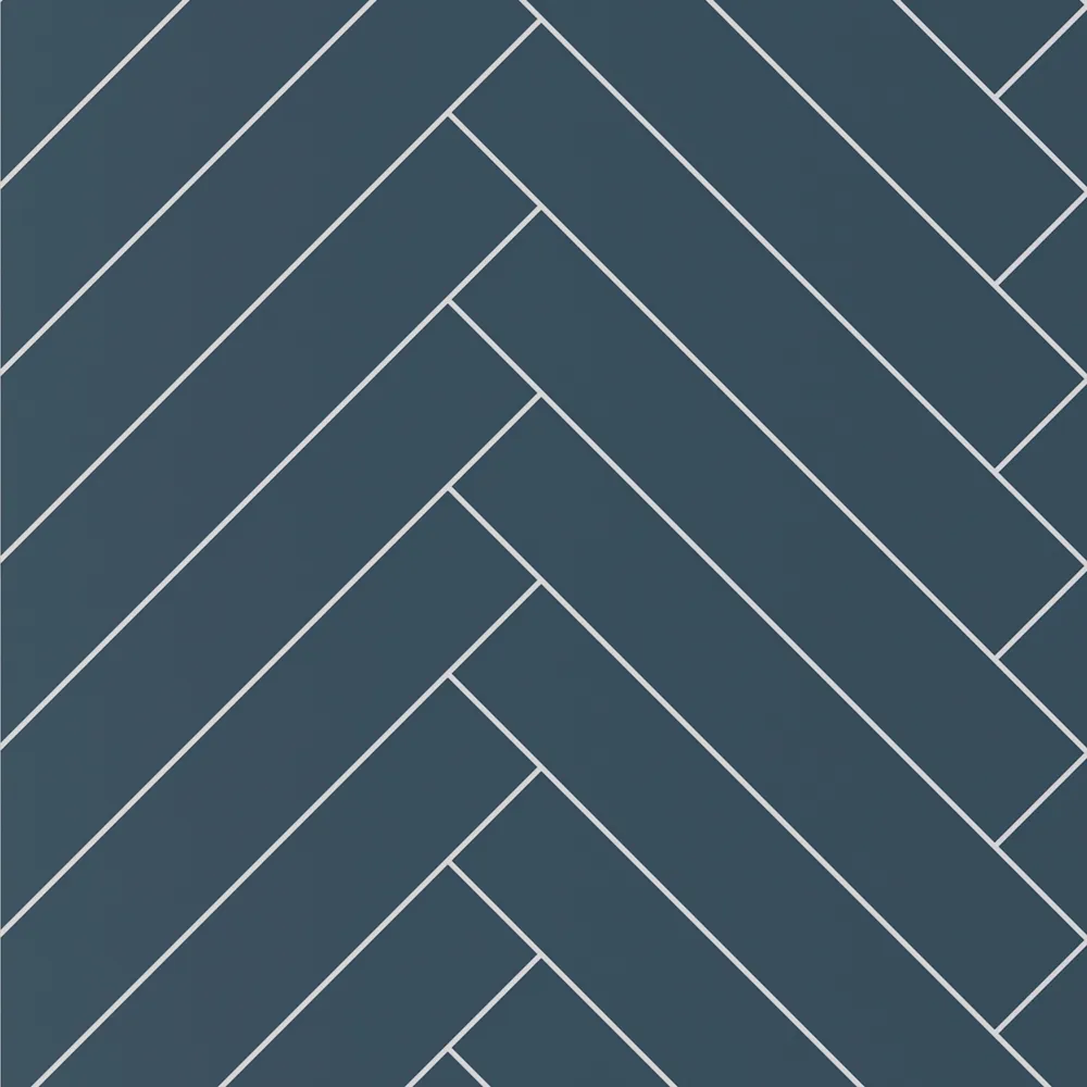 Showerwall Laminate Nordic Blue Herringbone Tile SWT01 2400 x 600 Proclick - Image 2