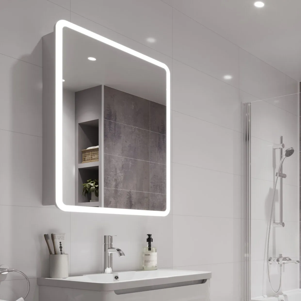 Showerwall Laminate Snow White SWT11 2400 x 600 Proclick